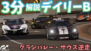 【ゆっくりGT7】3分でわかる今週のデイリーB解説 / グランバレー・サウス逆走(Gr.4)