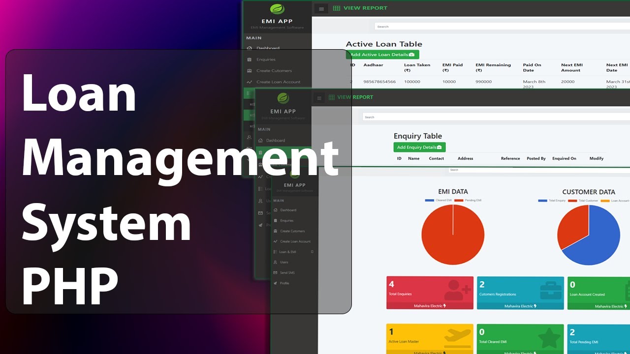 Online Loan Management System In Php Laravel Source Code Emi
