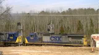 CSX 595 Leads CSX Q582-17 in Chattanooga, TN