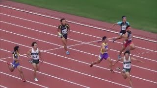 群馬県高校新人陸上2017 男子200m決勝