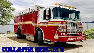 🌟 FLEET FRIDAY 🌟 FDNY COLLAPSE RESCUE 5 ~ SHORING UNIT