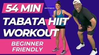 Tabata HIIT Cardio Challenge Workout | 8 Cycles | 54 min | Beginner Friendly | You Can Do it!
