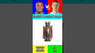 Kylian Mbappe Vs Erling Haaland all trophies and award comparison #sub #comment