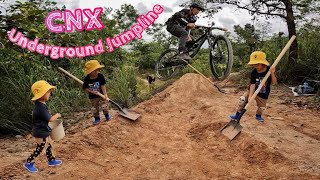 กวินช่วยทำ เนินโดดจักรยาน | CNX Hidden mini Jumpline |