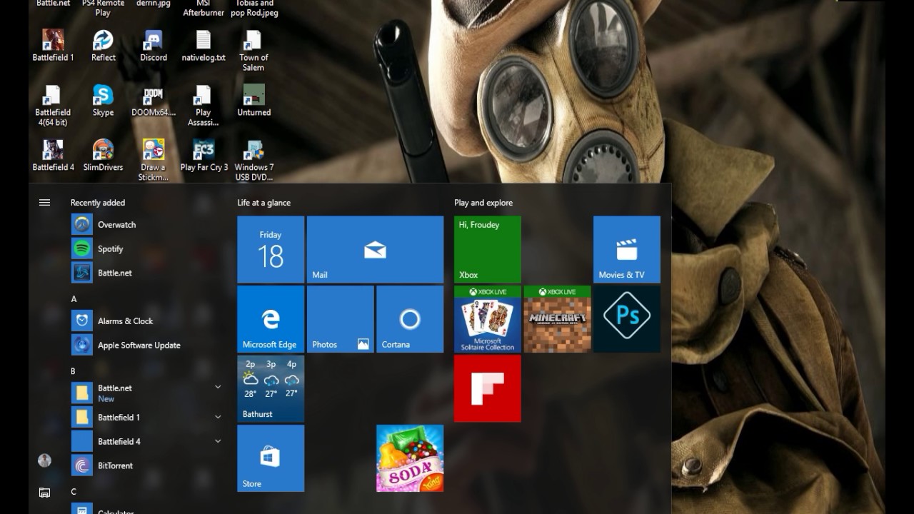 Windows 10 Start Menu Glitching The Hell Out. - YouTube