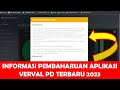 ADA MENU BARU PADA PEMBAHARUAN VERVAL PD TERBARU 2023