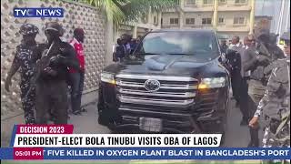 President-Elect Bola Tinubu Visits Oba Of Lagos State