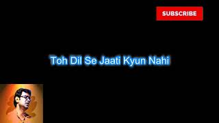 Tujhe Bhoolna toh Chaha Karaoke with Lyrics | Jubin Nautiyal
