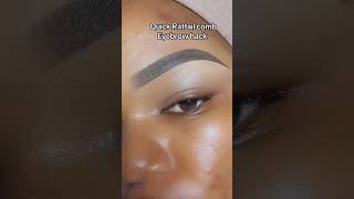 Easy Rattail comb eyebrow hack #viral #viralvideo #viralpost #reels