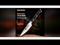 xinzuo 3.5 japanese style utility knife ergonomic ebony handle german 1.4116 stainless steel peel