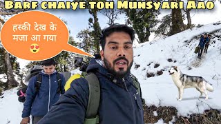 Munsyari main aate hi Barf mil gyi | trip sense #vlog