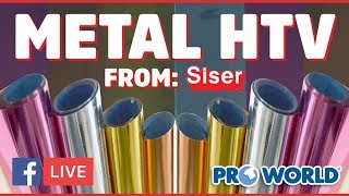 Siser Metal HTV! - (Facebook Live 4/26/18)