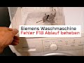 Siemens Waschmaschine Fehler F18 Ablauf Problem