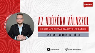 Az Adózóna válaszol: az alanyi adómentes előleg