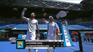 Pospisil/Sock v Cuevas/Granollers highlights (QF) | Australian Open 2016