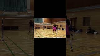 女性の方がドライブ上手かった現実 #shorts #badminton #バドミントン