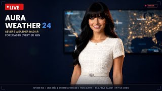 LIVE US Weather Radar & Alerts — Aura Weather 24 + Ambient Music