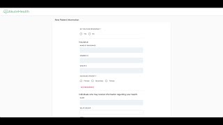 Patient Forms Walkthrough