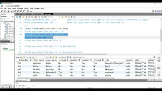 SQL Like logical operator With Example | How to Search For a Pattern in SQL | SQL Like Operation