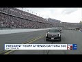 president trump attends daytona 500