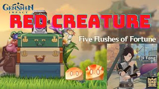 Five Flushes of Fortune : Red Creature - Day 3 | Genshin Impact
