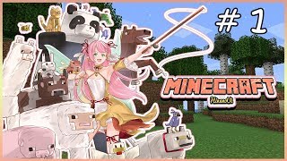 【Minecraft】ういういわーるどを作りたい！#1【#ひなの羽衣】