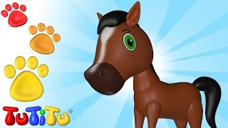 Caballo  - Aprende nombres de animales con TuTiTu