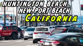 Huntington Beach to Newport Beach. CALIFORNIA| 4K Scenic Drive|| POV Driving #highway1 #scenicdrive