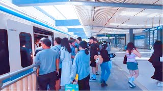 4K | 五一假日坐地铁去司门口看人潮|The May Day holiday go to department of the door to see the crowds on the subway