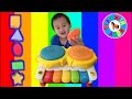 Learn COLORS and SHAPES  for Kids Children Toddlers with piano toy and surprise egg   SPIDER MAN