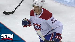 Canadiens' Denis Gurianov Corrals Pass With Skate, Buries Backhand vs. Penguins