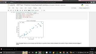 GRIP task 1 Prediction using supervised Learning