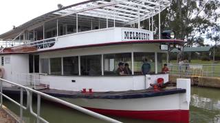 PS Melbourne on the Murray River, Mildura - includes Loch and Wharf Docking