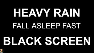 Black Screen Rain NO THUNDER, Heavy Rain Sounds For Sleeping, Night Rain For Sleep by Still Point