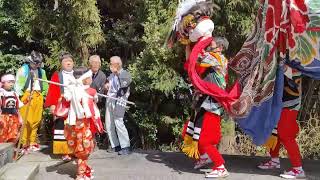 戸出春日の獅子舞  町廻し  富山県高岡市戸出春日  Tode Kasuga Lion Dance Town Tour Demon Exorcism Festival