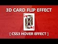 css3 flip card hover effect  - 3d flip cards animation tutorial