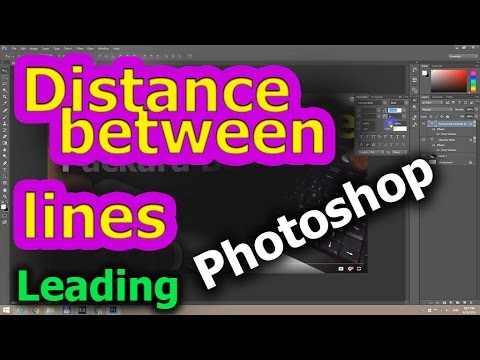 How to Increase/Decrease Space between Text Lines in Photoshop CC (Leading) How to Increase/Decrease Space between Text Lines in Photoshop CC (Leading)