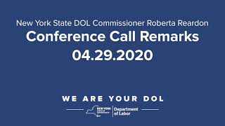 Statement by NYS DOL Commissioner Roberta Reardon