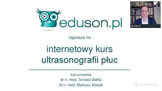 Zapraszamy na internetowy kurs ultrasonografii płuc