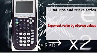 Exponent rules using stored values with TI-84
