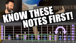 How to QUICKLY Memorize the Fretboard Starting With the E & A String Notes & Octaves (Guitar Lesson)