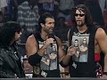 Kevin Nash, Scott Hall & Syxx sing Bad Boys on Nitro! 1997 (WCW)