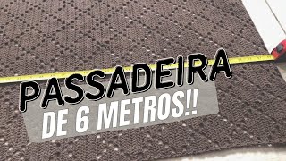 MAIOR PEÇA DO CANAL - Como está minha passadeira de 6 metros