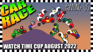 Among Us Car Race August Watch Time Cup 2022 - Algodoo