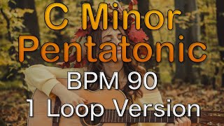 Cマイナーペンタトニックスケール練習(BPM90 1ループ)-C minor pentatonic scale practice bpm90 1Loop-