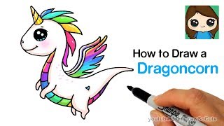 How to Draw a Dragon Unicorn | Dragoncorn