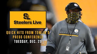 Steelers Live (Dec. 29): Quick Hits from Coach Mike Tomlin's Press Conference