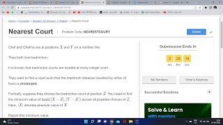codechef starters 50 | | nearest court