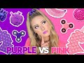 DOUBLE COLOR FIDGET SHOPPING CHALLENGE ~ PURPLE VS PINK 💜💗