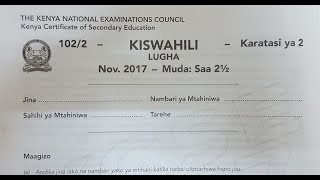 Mawimbi Ya Lugha: Elewa Jinsi Ya Kujibu KCSE Karatasi Ya Pili Ya Kiswahili